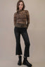 Kelly leopard mesh top