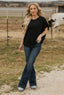 Knit poncho top