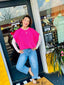 Knit poncho top