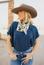 Knit poncho top