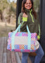 Happy checkered bag