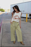 Green gingham bottoms