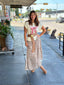 Western maxi skirt