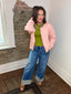 Salmon Sweater Cardigan