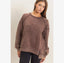 Acid wash raw edge top