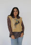 Leopard lace top