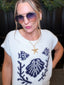 Marine Sweater Top white