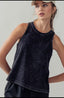 Mineral wash sleeveless tank