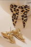 Leopard bow earrings
