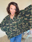 Camo Cape Sleeve Jacket