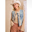 Ruffle Denim Vest