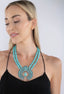 Blossom Teal Statement Necklace