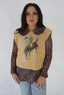 Leopard lace top