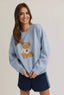 Lt blue bear sweater