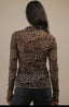 Kelly leopard mesh top