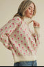 Floral knit sweater top