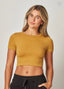 Round neck crop