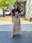 Western maxi skirt
