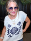 Marine Sweater Top white