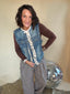 Ruffle Denim Vest