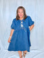 Bow Denim Dress