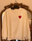 Oversized heart sweatshirt