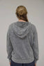Washed Hooded Henley Knit Sweater
