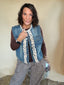 Ruffle Denim Vest