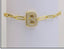 Bubble initial bracelet