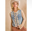 Ruffle Denim Vest