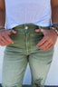 Olive jeans