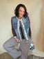 Ruffle Denim Vest