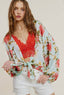 Flower Pattern Spring Summer kimono