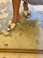 Ivory Bow Mule Heels