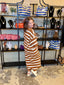 Cannes Striped Skirt