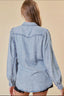 Double pocket denim top