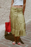 Tiered Midi Skirt
