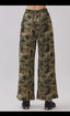 Camo wide leg pants