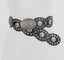 Faux leather oval belt