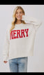 Merry letter sweater