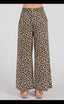 Leopard wide leg pants