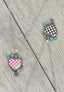 Check heart necklace