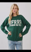 Merry letter sweater