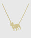 Dog plated necklace