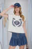 Marine Sweater Top white