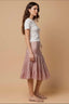 Tiered Midi Skirt