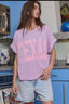 Oversized Texas graphic