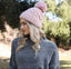 Cable Pom beanie