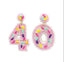 Beaded bday earrings